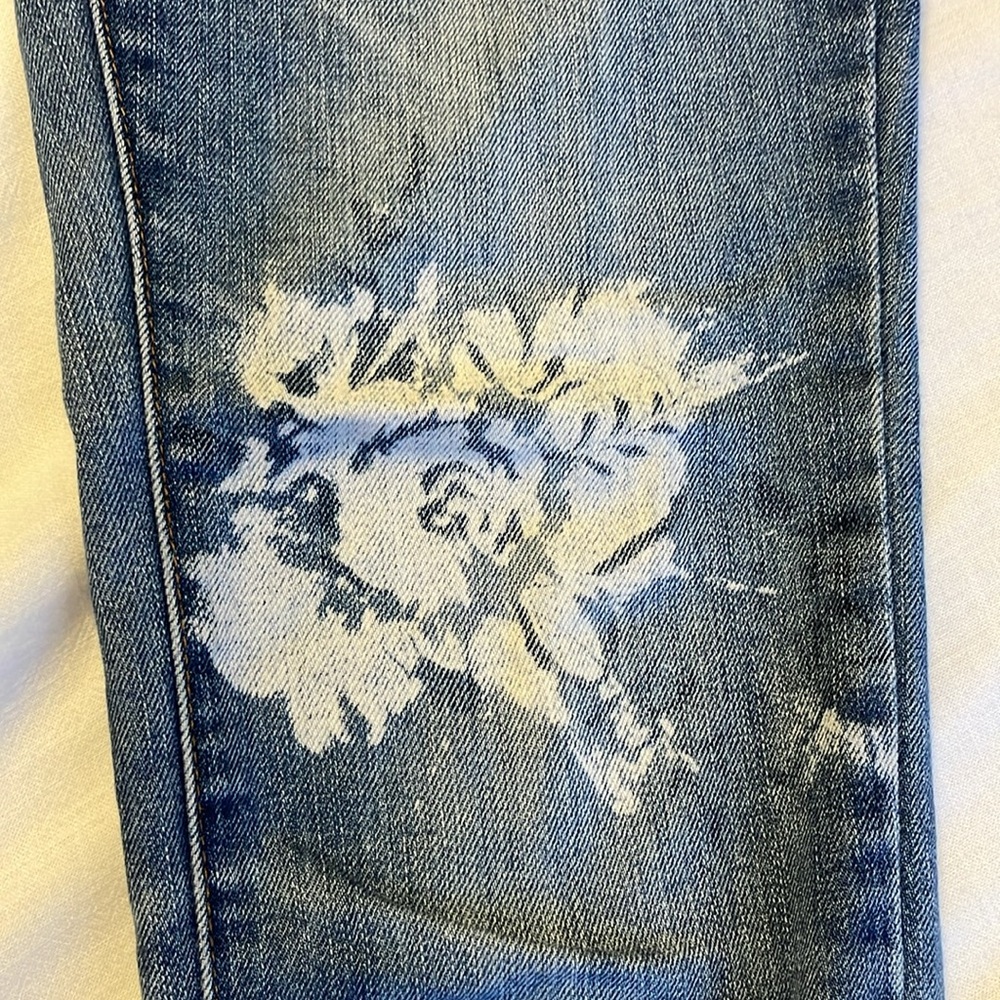 Free People Rose Print Jeans - Picture 6 of 7